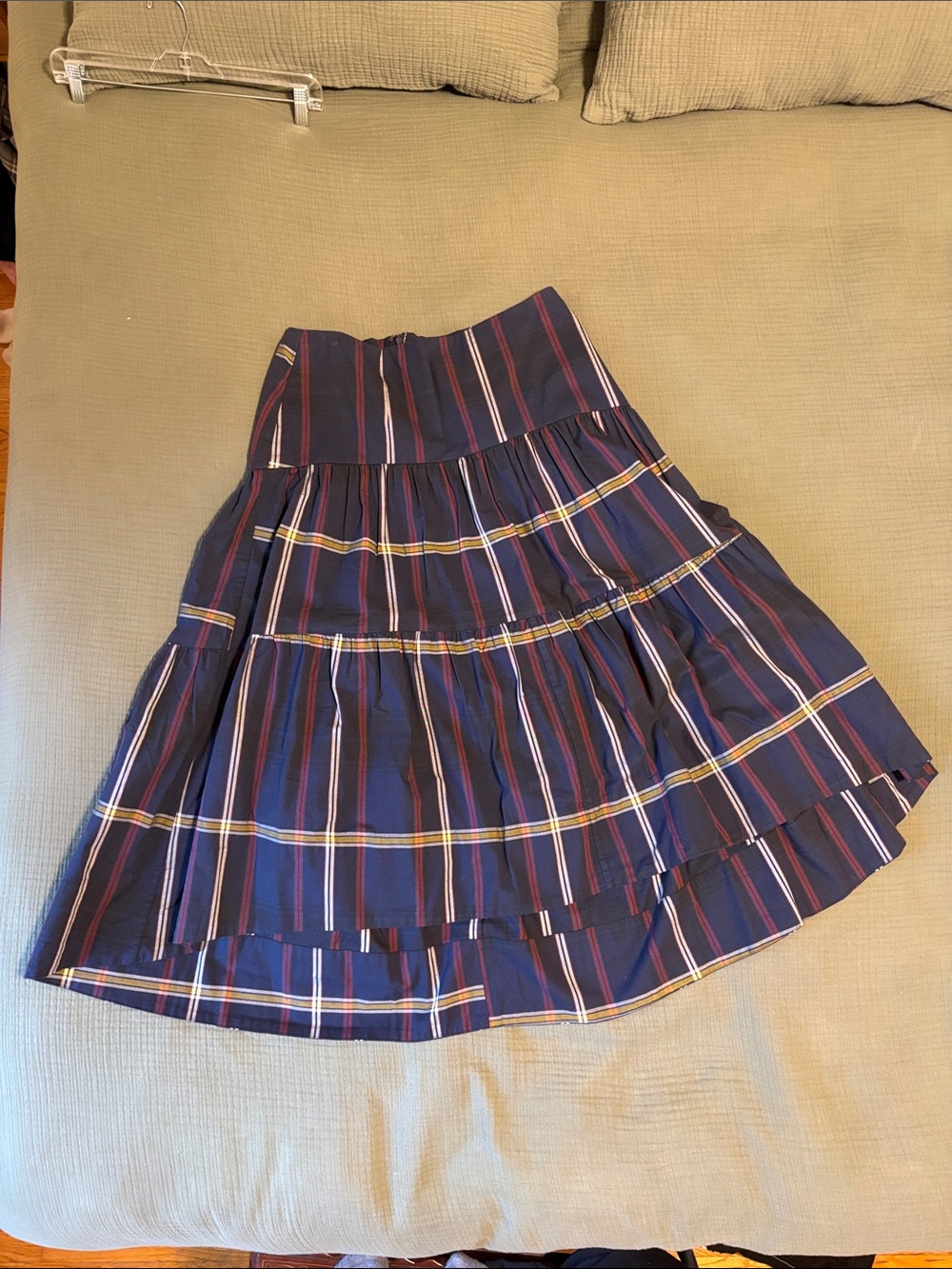 Banana Republic Plaid Pleated Skirt